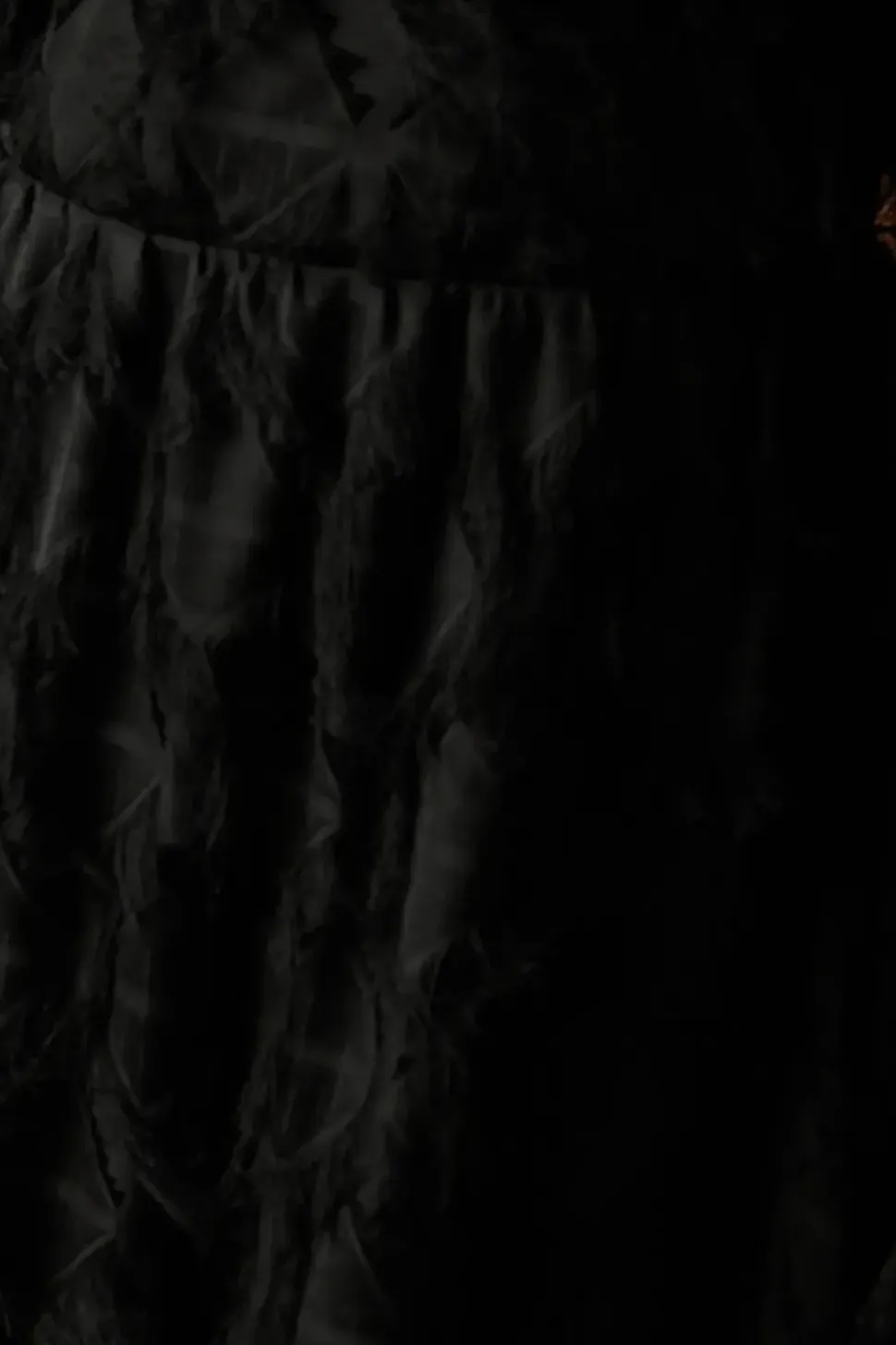 Burnout Chiffon Tie Detail Ruffle Tiered Midi Dress