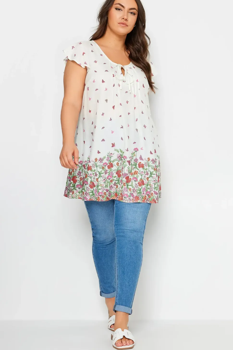Butterfly Print Blouse