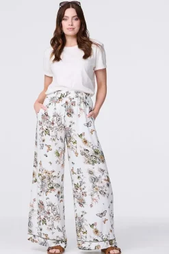 Butterfly Print High Rise Relaxed Trousers