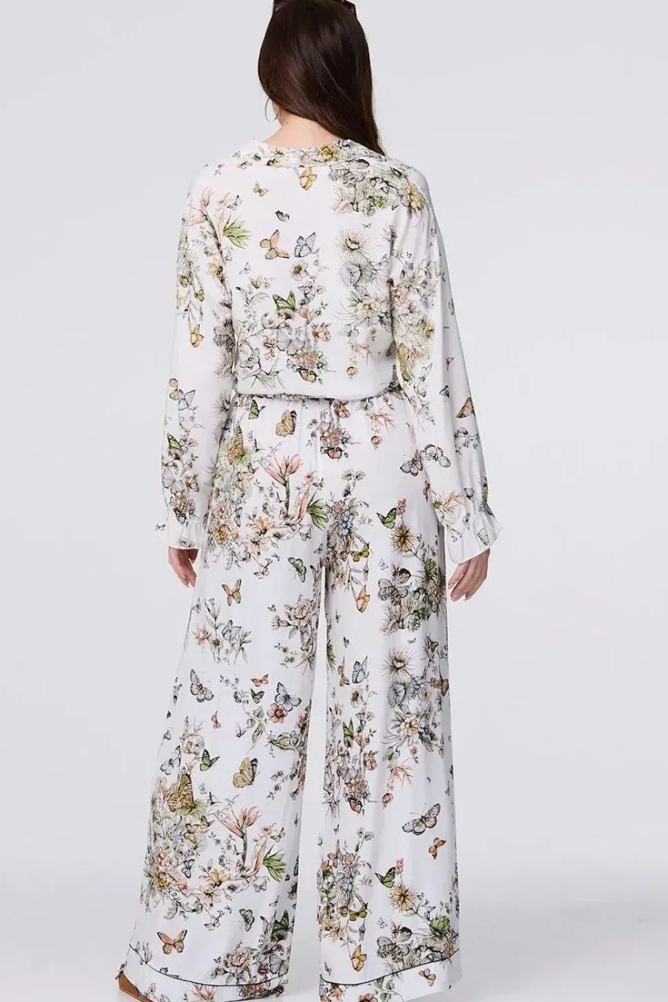 Butterfly Print Long Sleeve Shirt