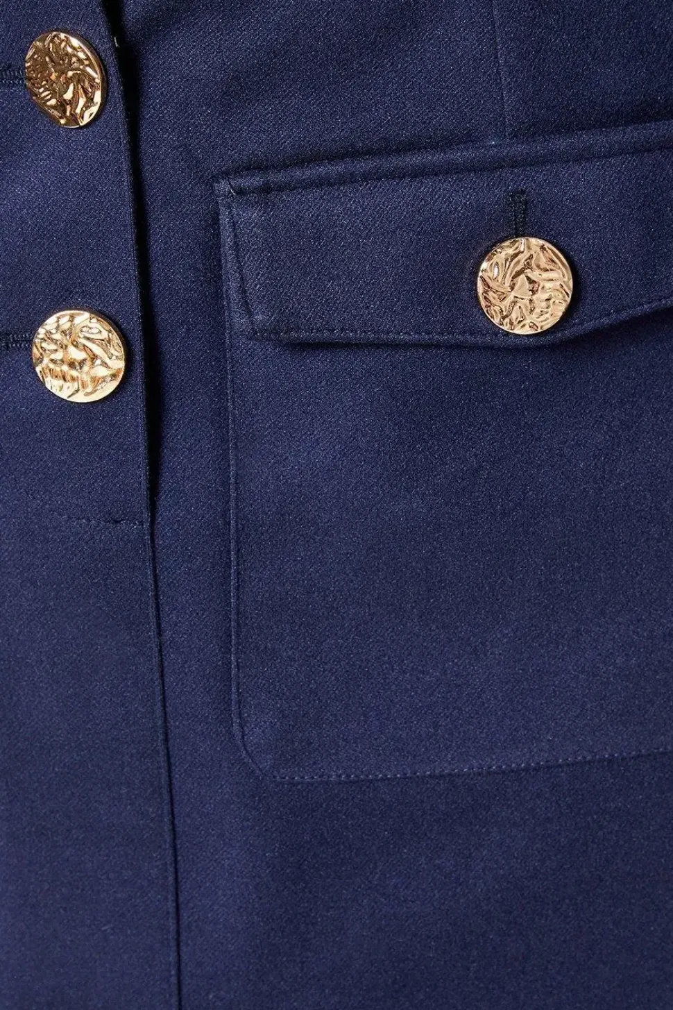 Button Detail Mini Skirt