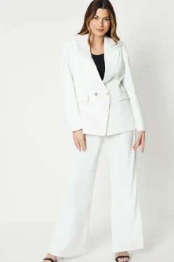 Button Detail Occasion Double Breasted Blazer
