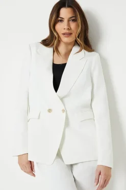 Button Detail Occasion Double Breasted Blazer