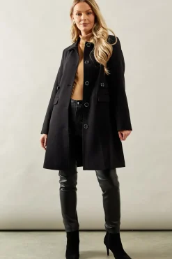 Button Detail Pea Coat
