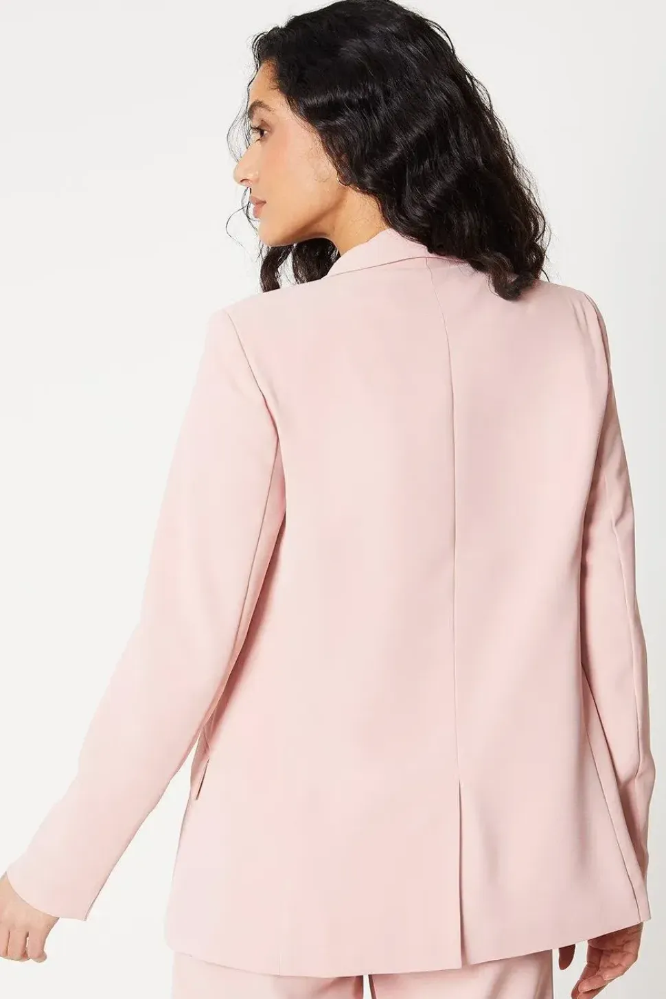 Button Detail Shawl Collar Blazer