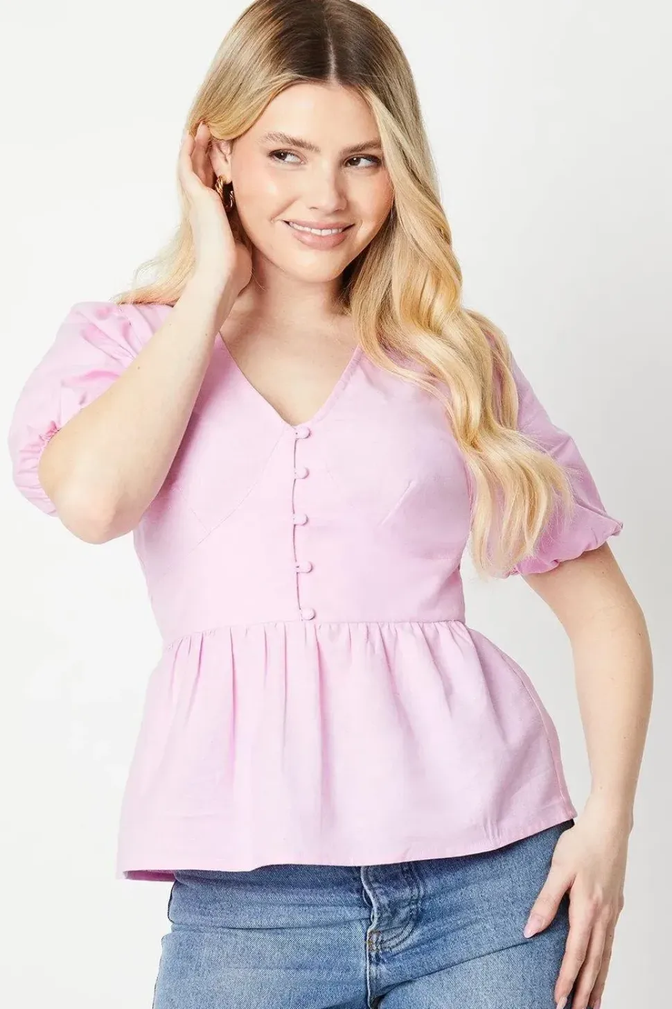 Button Front Blouse