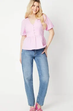 Button Front Blouse