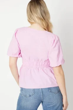 Button Front Blouse