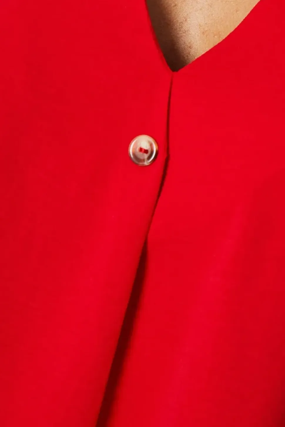 Button Front Roll Sleeve Blouse