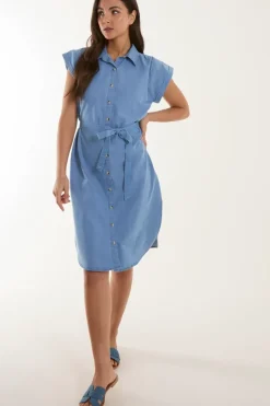 Button Front Shirt Dress