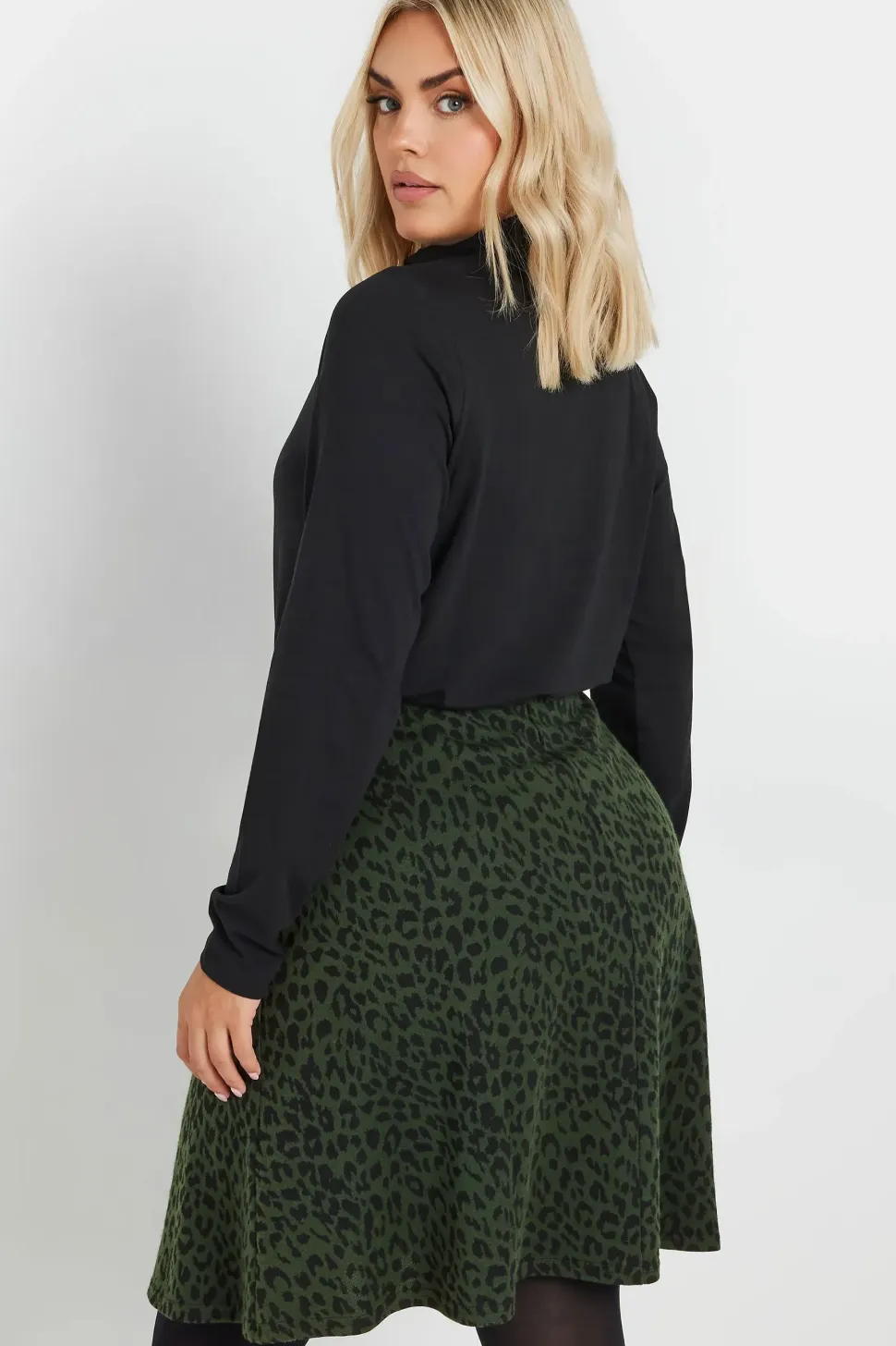 Button Front Skirt