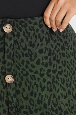 Button Front Skirt