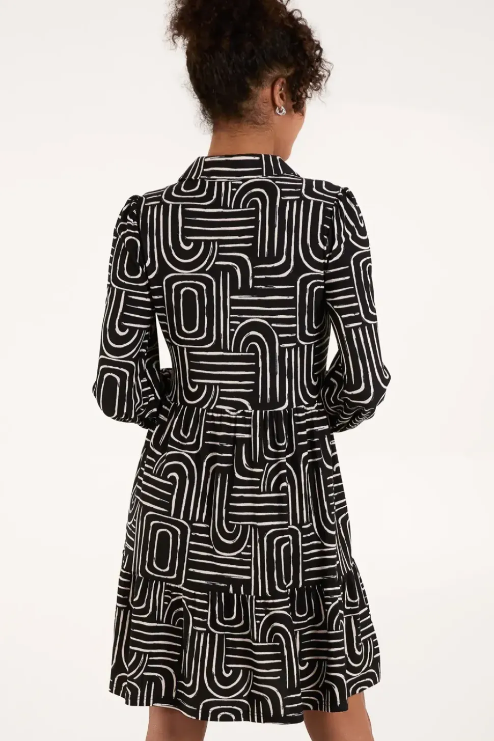 Button Front Smock Dress