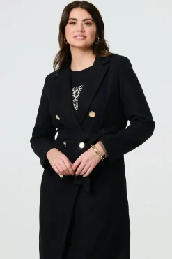 Button Front Tailored Coat