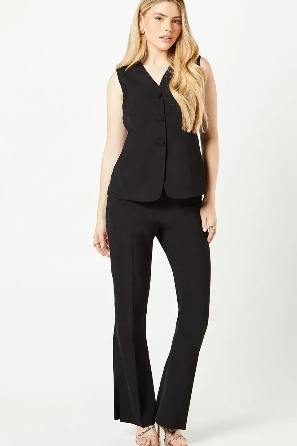 Button Tab Detail Waistcoat