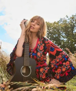 Button-Through Boho Maxi Dress