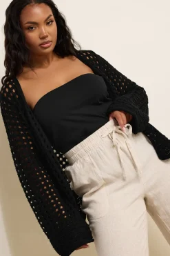 Button Through Crochet Cardigan
