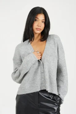 Button Through Soft Knit Cardigan