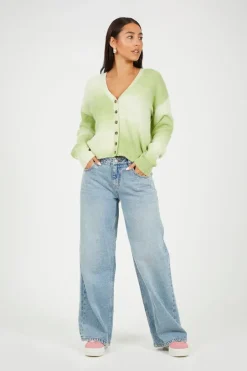 Button Through Space Dye Cardigan