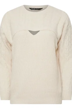 Cable Knit Cut Out Jumper