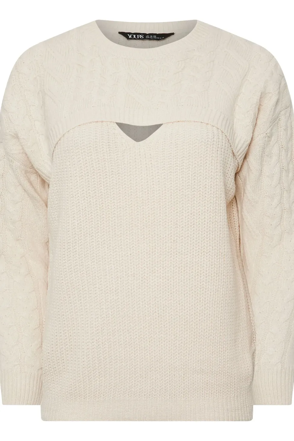 Cable Knit Cut Out Jumper