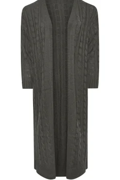Cable Knit Maxi Cardigan