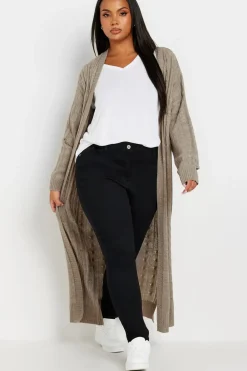 Cable Knit Maxi Cardigan