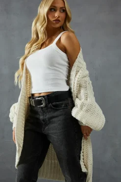 Cable Knit Oversized Cardigan