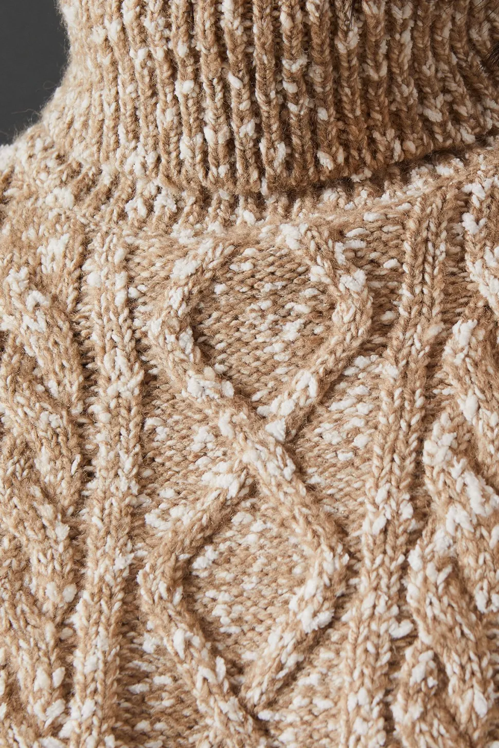 Cable Knit Roll Neck Jumper