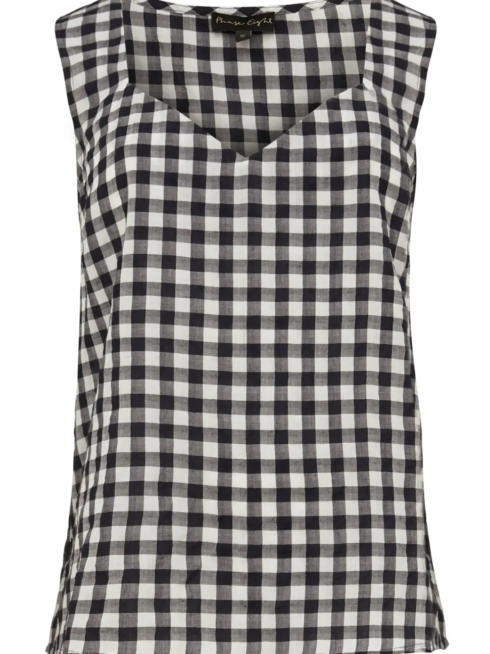 Calandra Gingham Top-Gingham