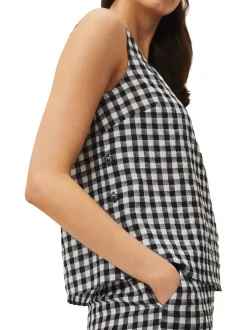 Calandra Gingham Top-Gingham