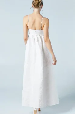Cami Strap Babydoll Jacquard Wedding Dress