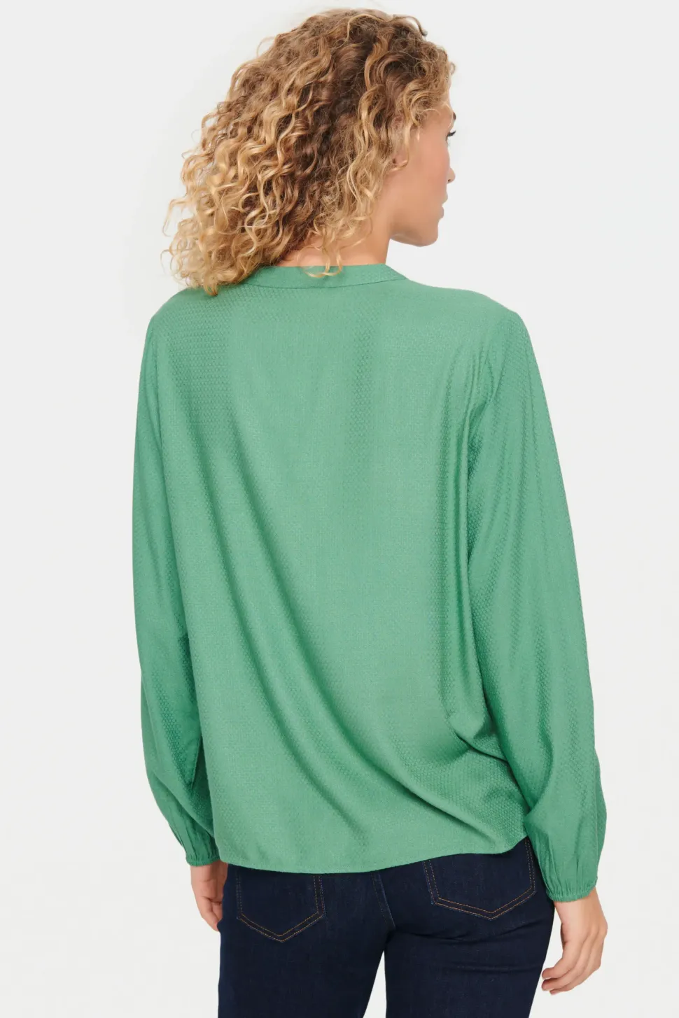 Campanula V-notch Neck Blouse-