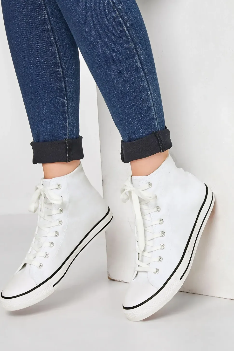 Canvas High Top Trainers