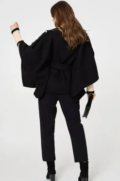 Cape Coat With Belt