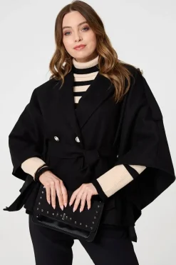 Cape Coat With Belt