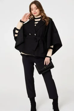 Cape Coat With Belt