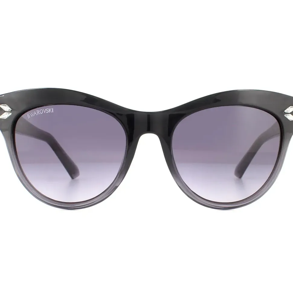 Cat Eye Black Grey Gradient Sunglasses