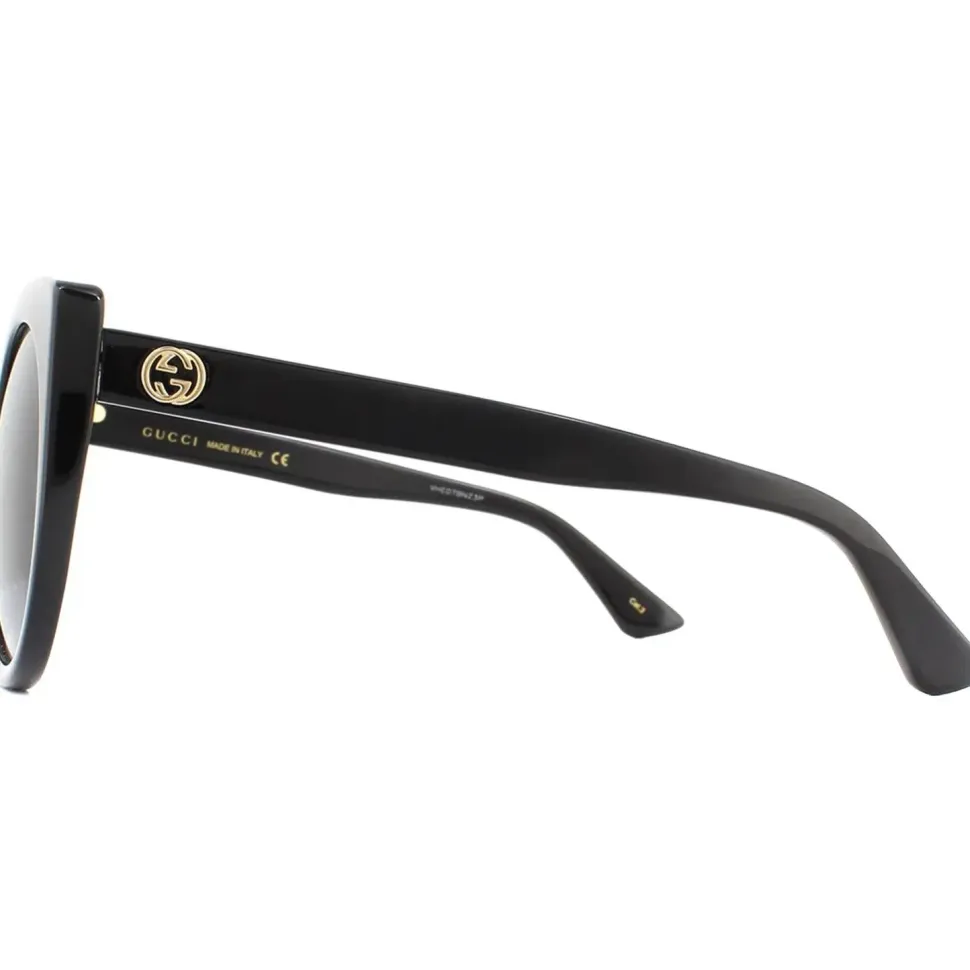 Cat Eye Black Grey Gradient Sunglasses