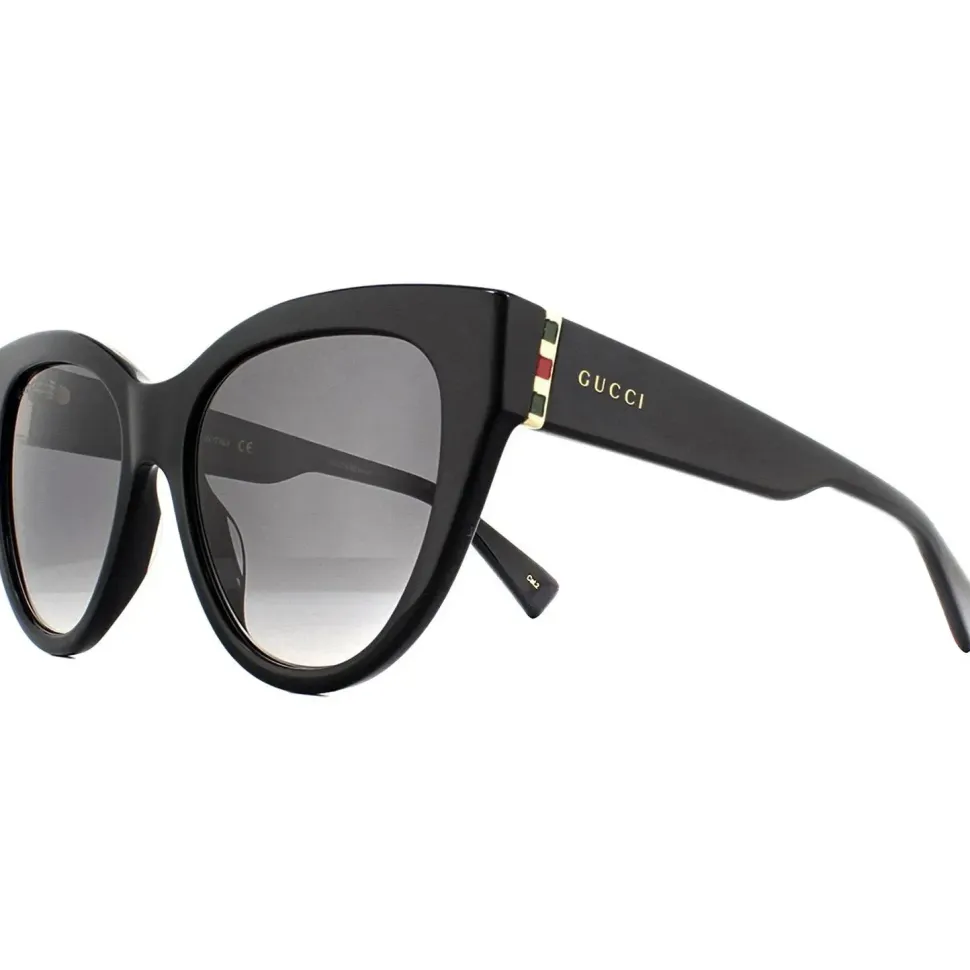 Cat Eye Black Grey Gradient Sunglasses