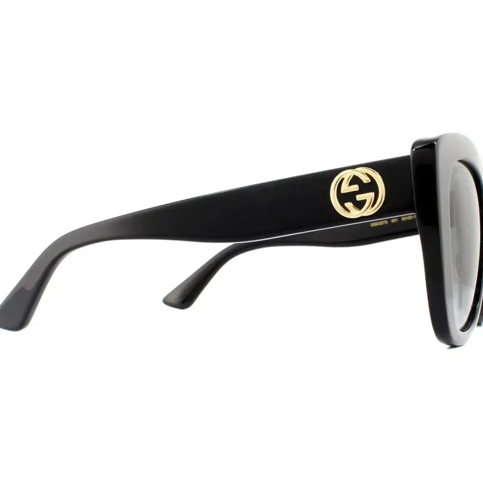Cat Eye Black Grey Gradient Sunglasses