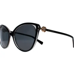 Cat Eye Black Grey Transparent Dark Grey BV8246B