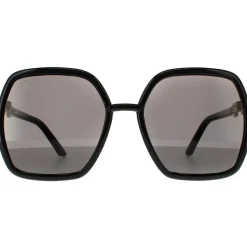 Cat Eye Black With Green and Red Glitter Green Sunglasses
