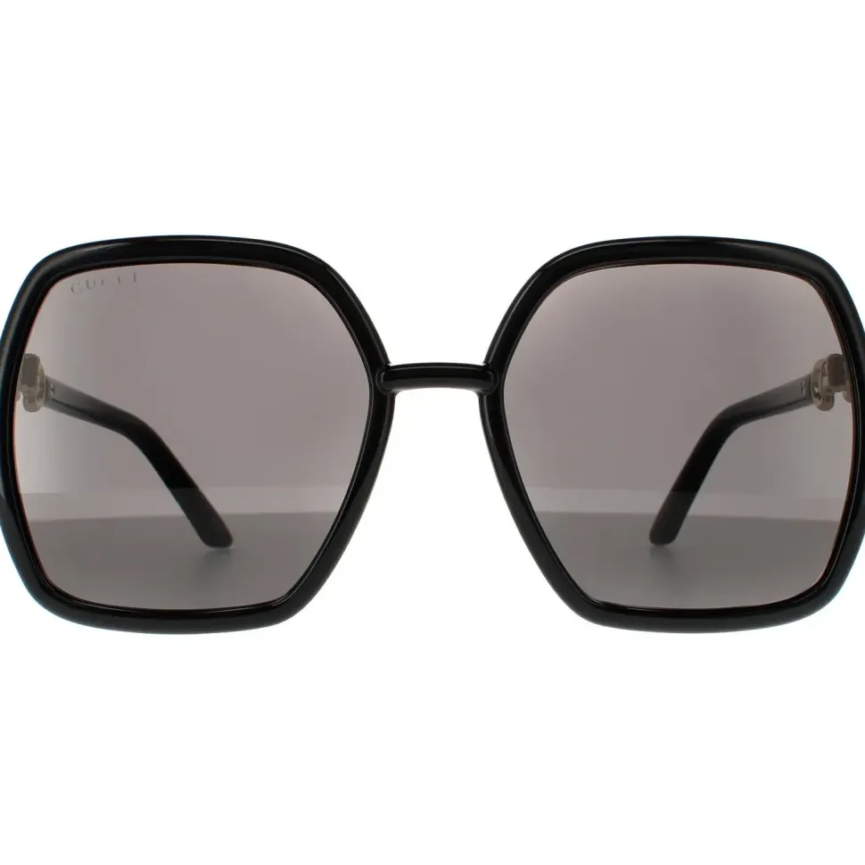 Cat Eye Black With Green and Red Glitter Green Sunglasses