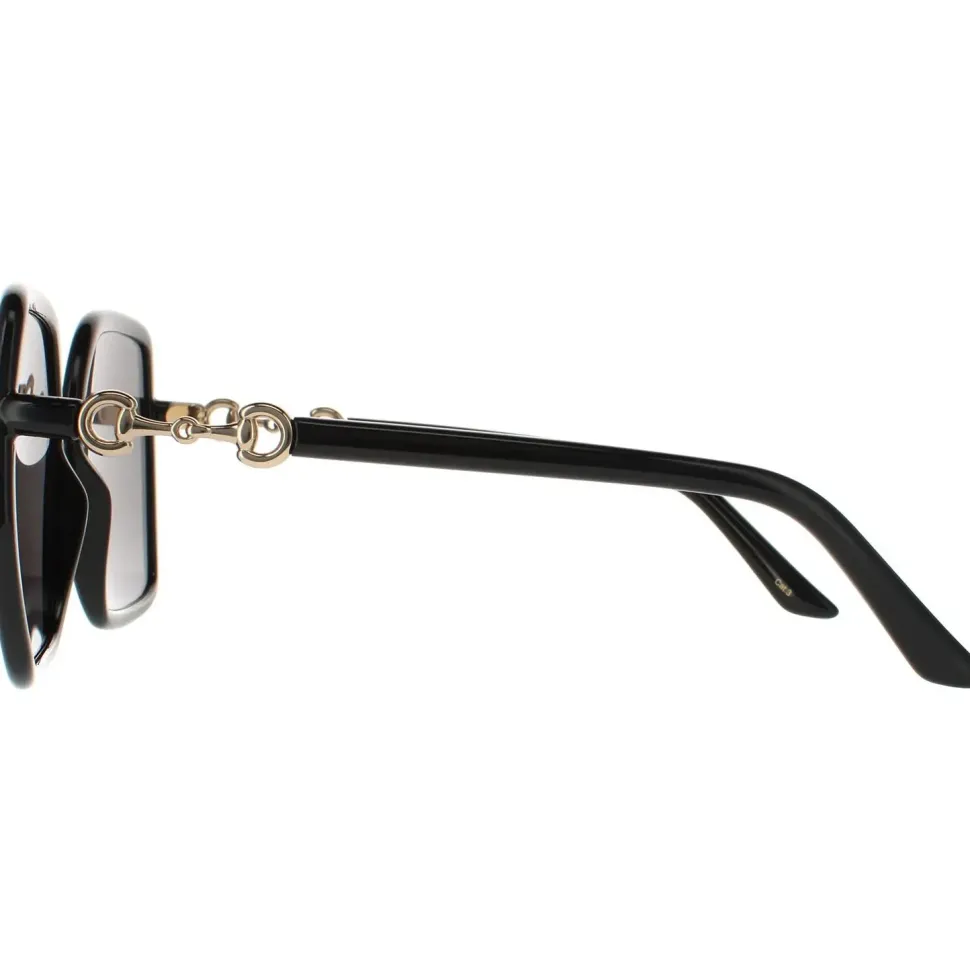 Cat Eye Black With Green and Red Glitter Green Sunglasses