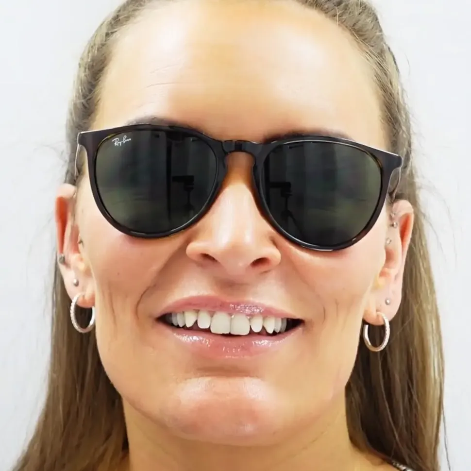 Cat Eye Dark Brown Brown Orange Gradient 5150 Sunglasses