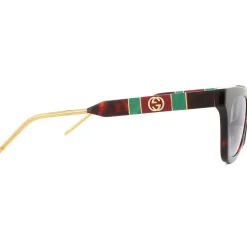 Cat Eye Dark Havana and Gold Blue Sunglasses