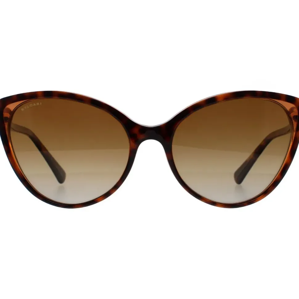 Cat Eye Havana Brown Transparent Brown Gradient Polarized BV8246B