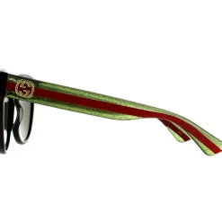 Cat Eye Havana with Blue and Red Brown Gradient GG0035SN Sunglasses