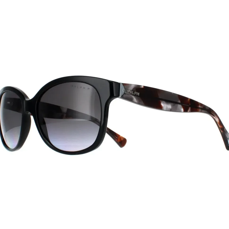 Cat Eye Shiny Black and Havana Grey Gradient Polarized RA5191